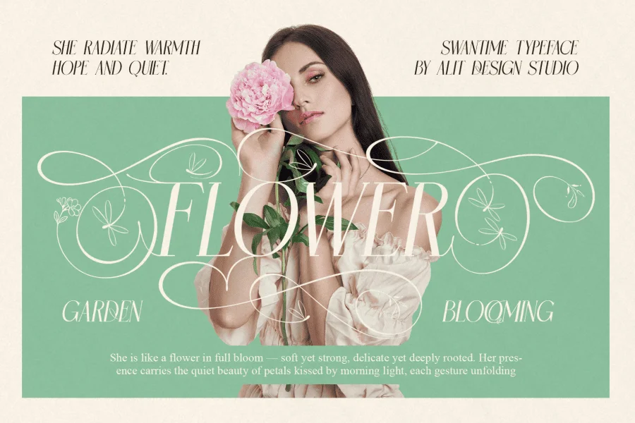 Swantime Font preview 8