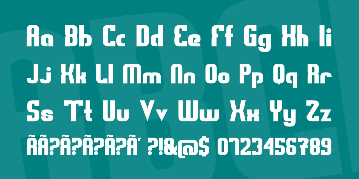 Sweden Funkis Font Family preview 3