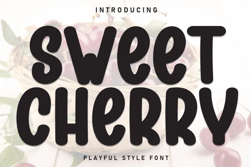 Sweet Cherry Playful Style Font