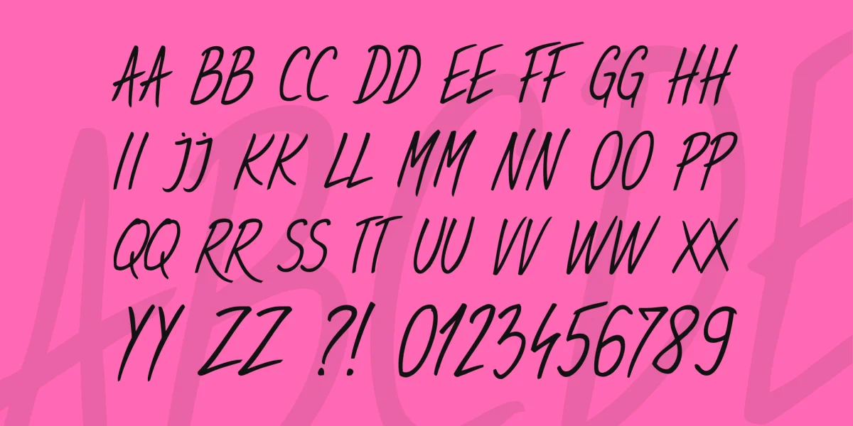 Sweet Handwrite Font preview 3