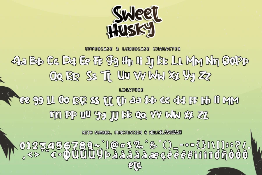Sweet Husky Font preview 6