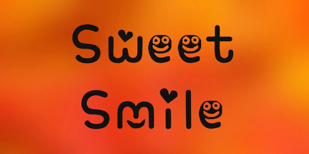 Sweet Smile Font preview 2