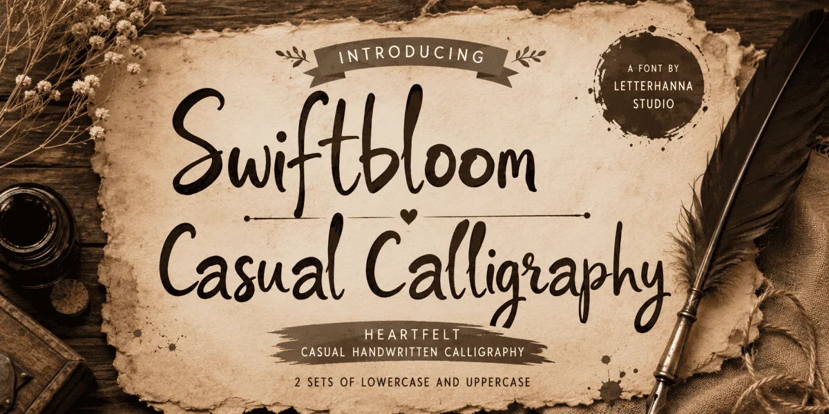 Swiftbloom Personal Use Font preview 4