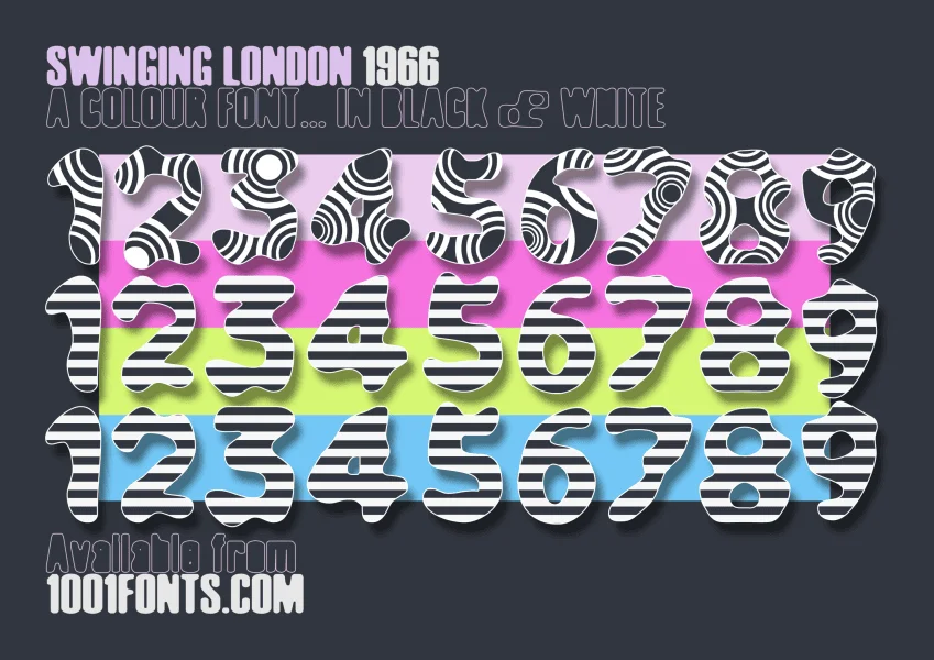 Swinging London 1966 Font Family preview 10