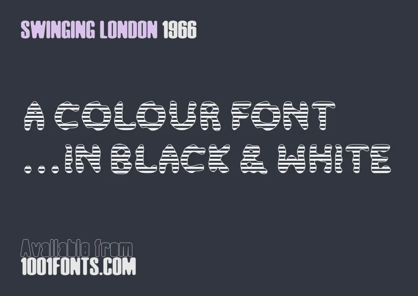 Swinging London 1966 Font Family preview 2