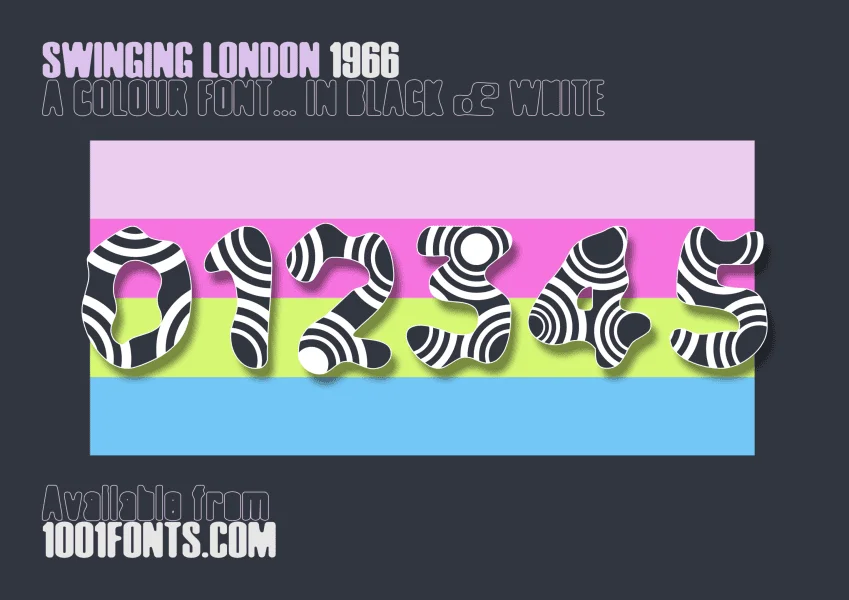 Swinging London 1966 Font Family preview 20