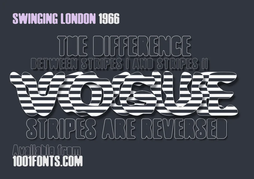 Swinging London 1966 Font Family preview 6