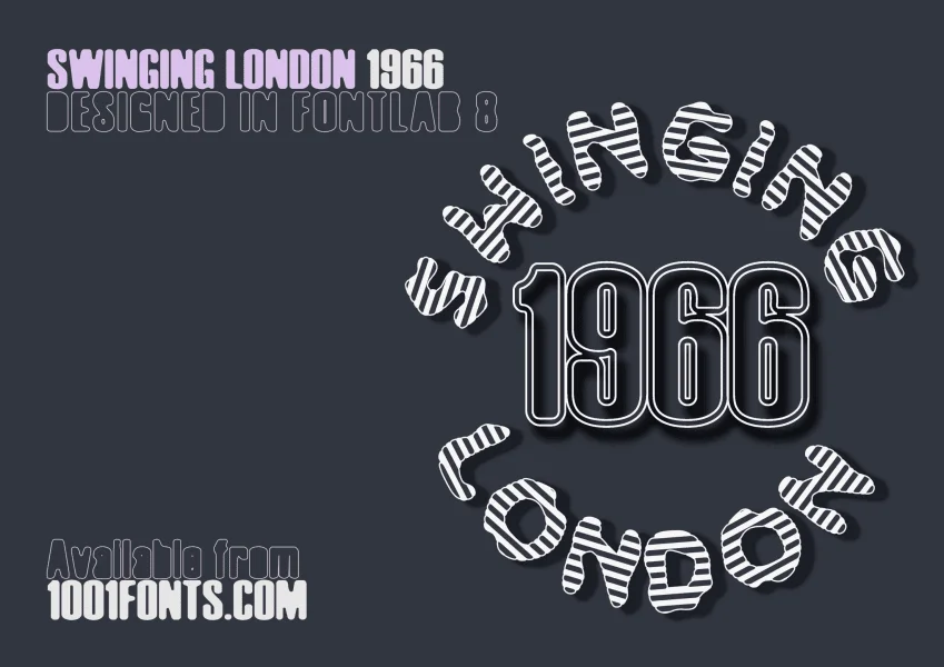 Swinging London 1966 Font Family preview 9