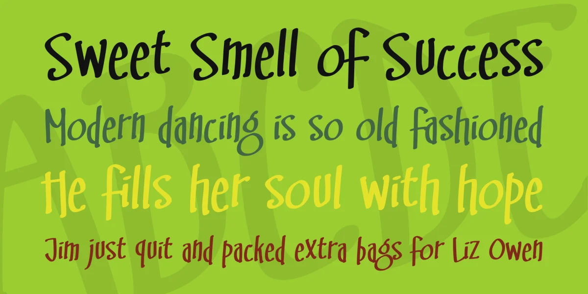 Swing Set BB Font preview 2