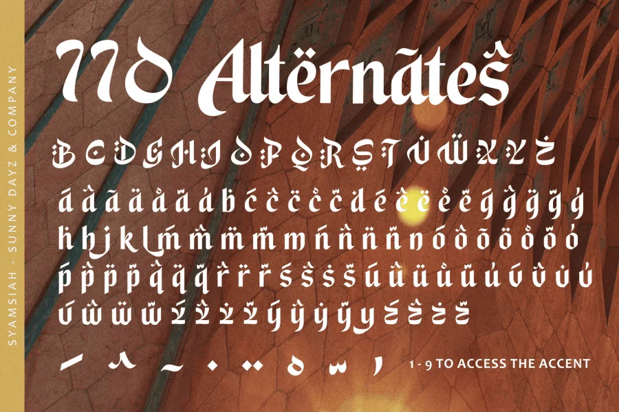 Syamsiah Arabic Font preview 10