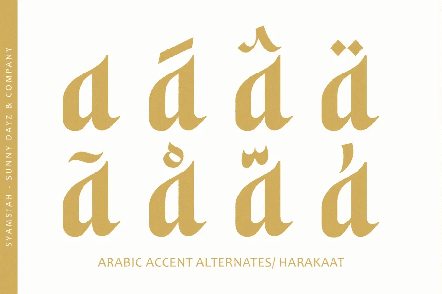 Syamsiah Arabic Font preview 3
