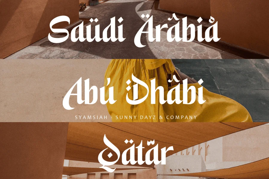Syamsiah Arabic Font preview 5