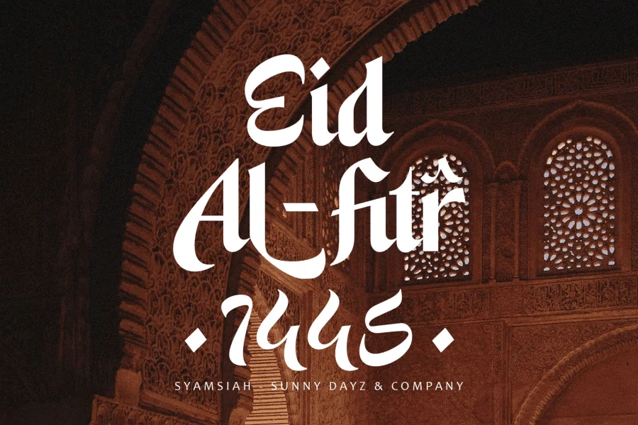 Syamsiah Arabic Font preview 6
