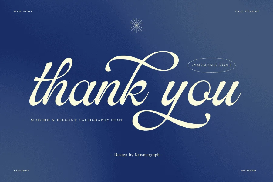 Symphonie Calligraphy DEMO Font preview 5