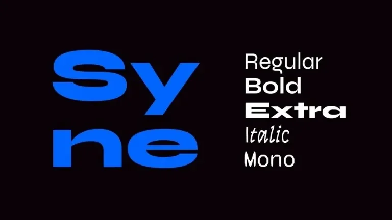Syne Font preview 2