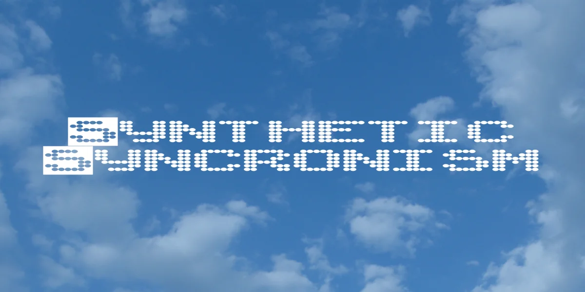 Synthetic Syncronism Font