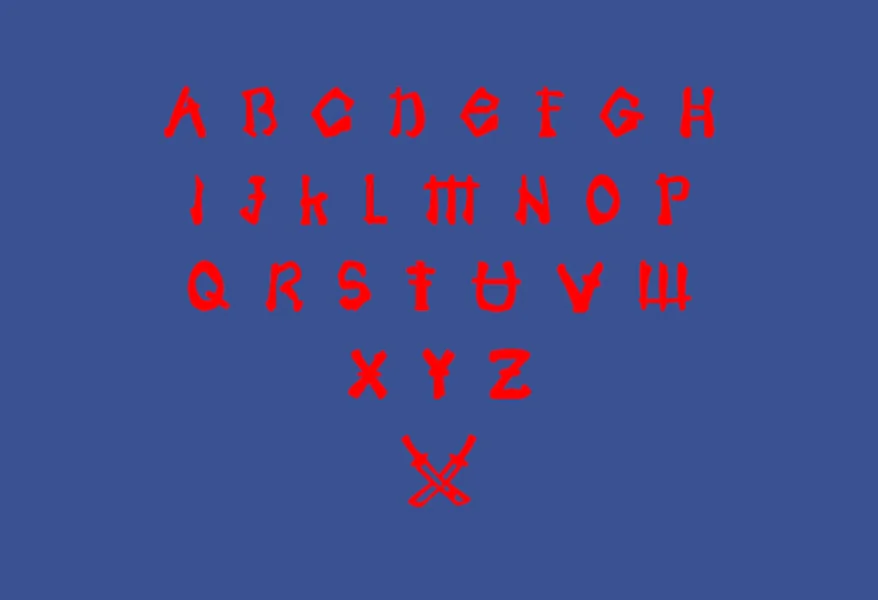 Tachi Font preview 2