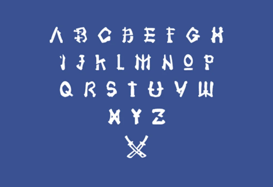 Tachi Font preview 3