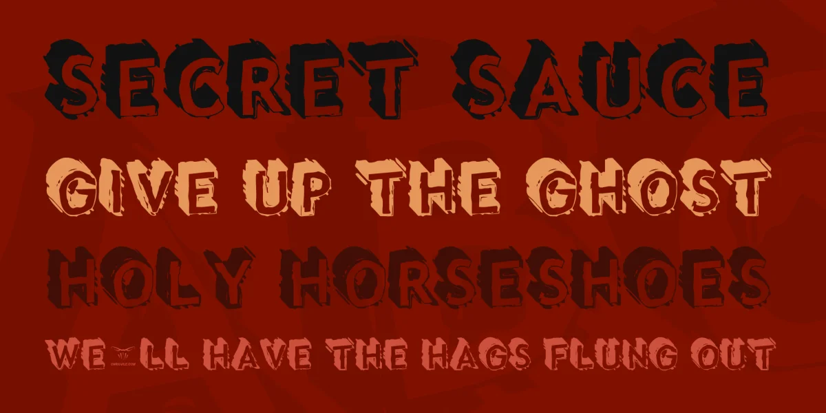 Taco Truck Militia Font preview 2