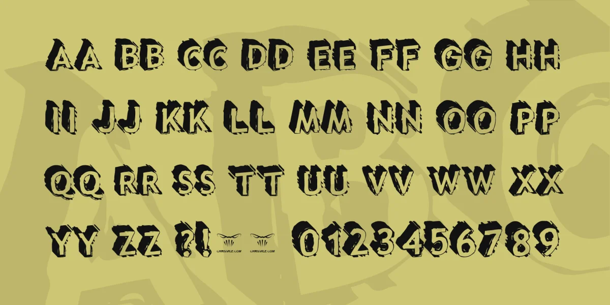 Taco Truck Militia Font preview 3