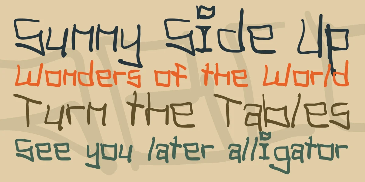 Tag Hand Graffiti Trash Font Family preview 3