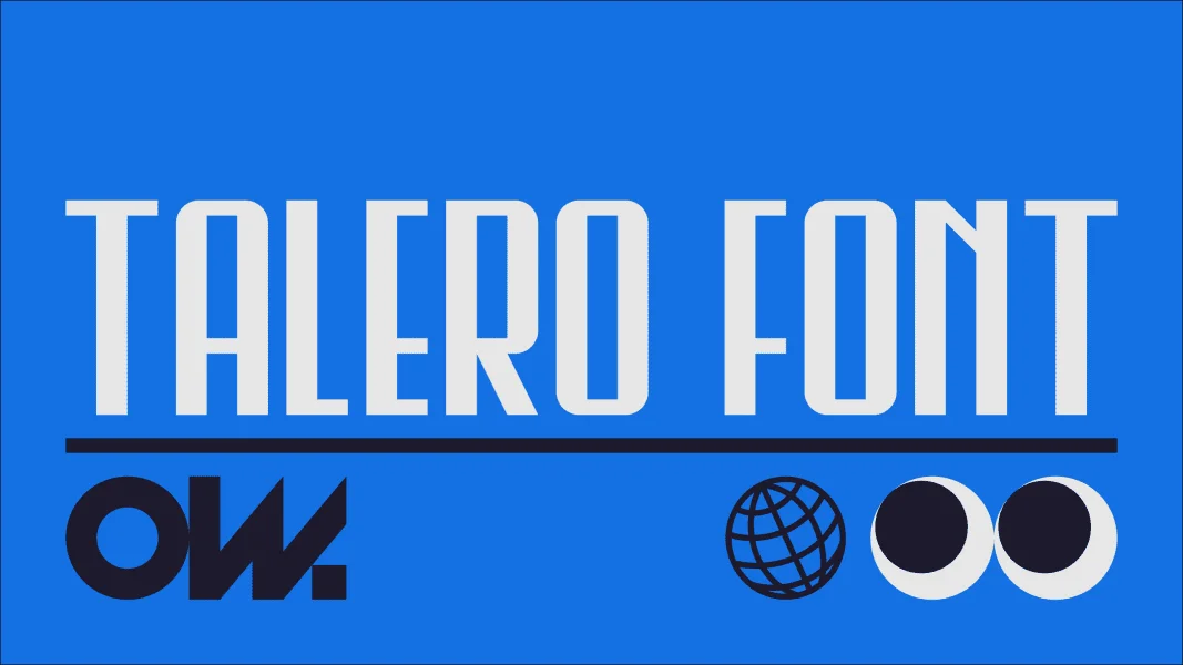 TALERO Font preview 3