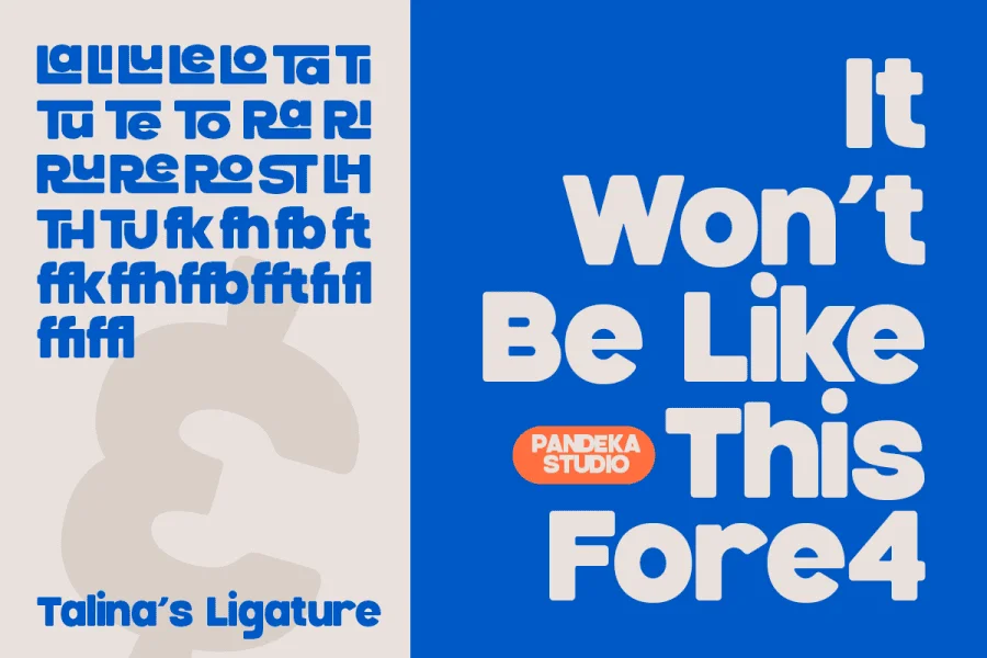 Talina DEMO Font preview 3