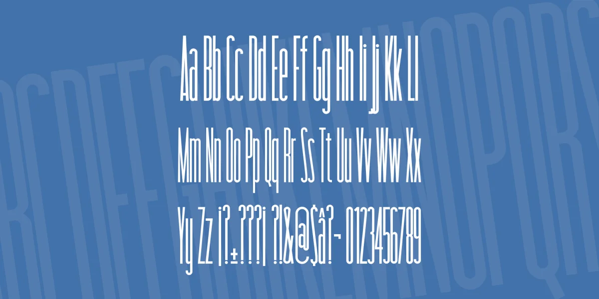 taller Font preview 3