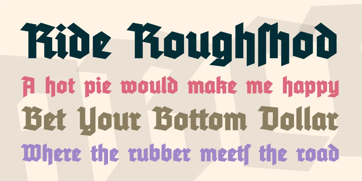 Tannenberg Font Family preview 2