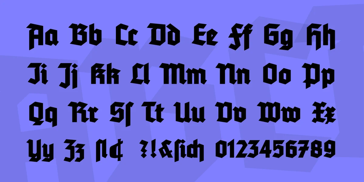 Tannenberg Font Family preview 3
