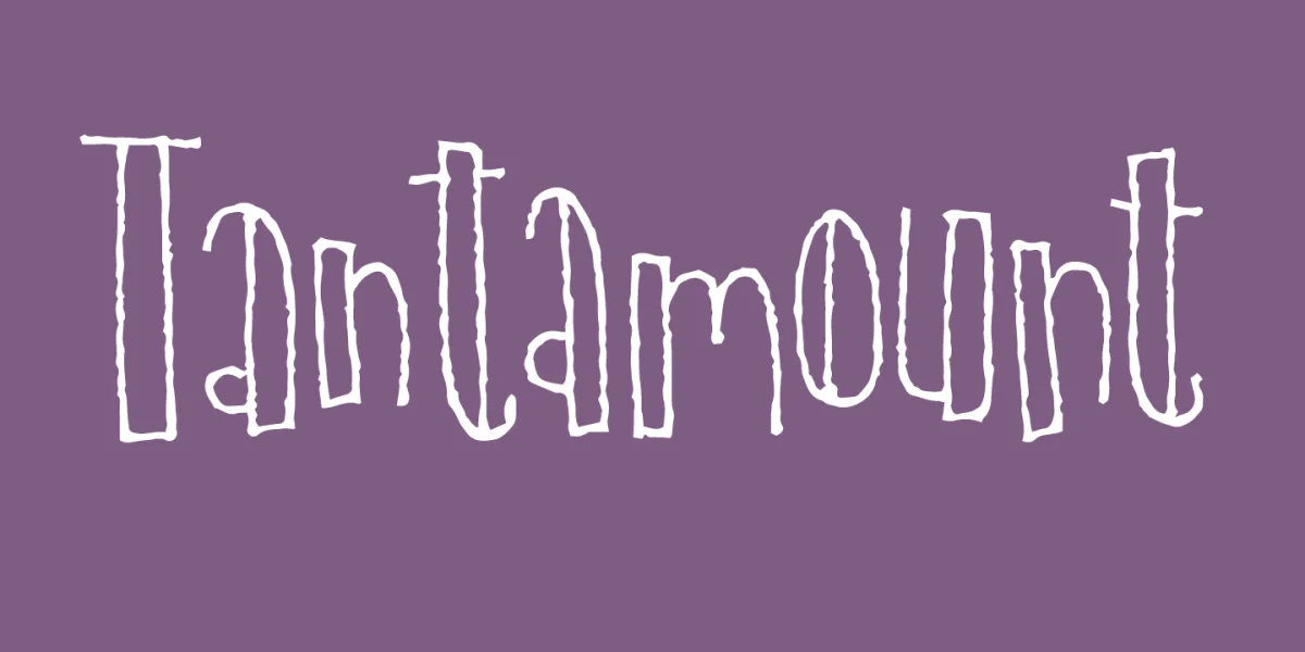 Tantamount DEMO Font preview 7