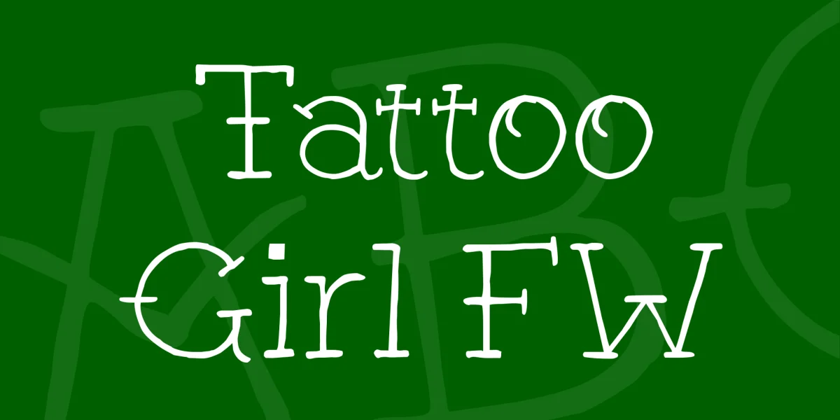 Tattoo Girl FW Font