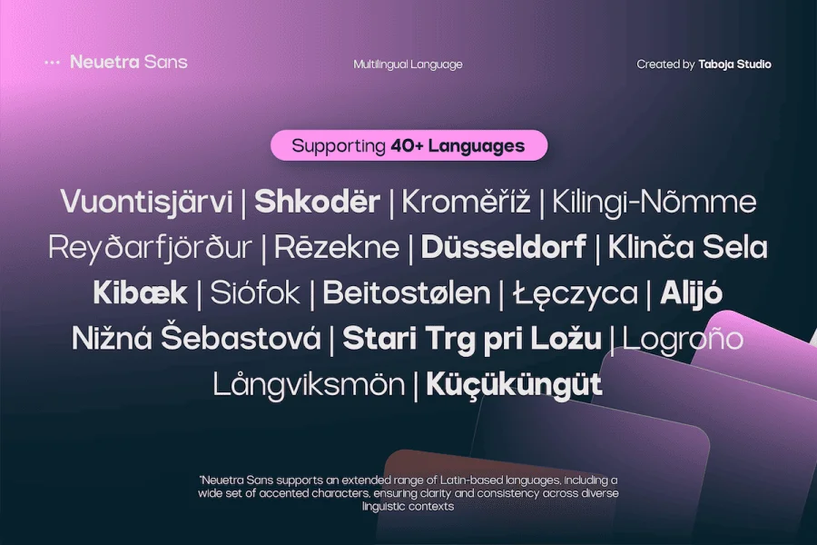 TBJ Neuetra Demo Font Family preview 5
