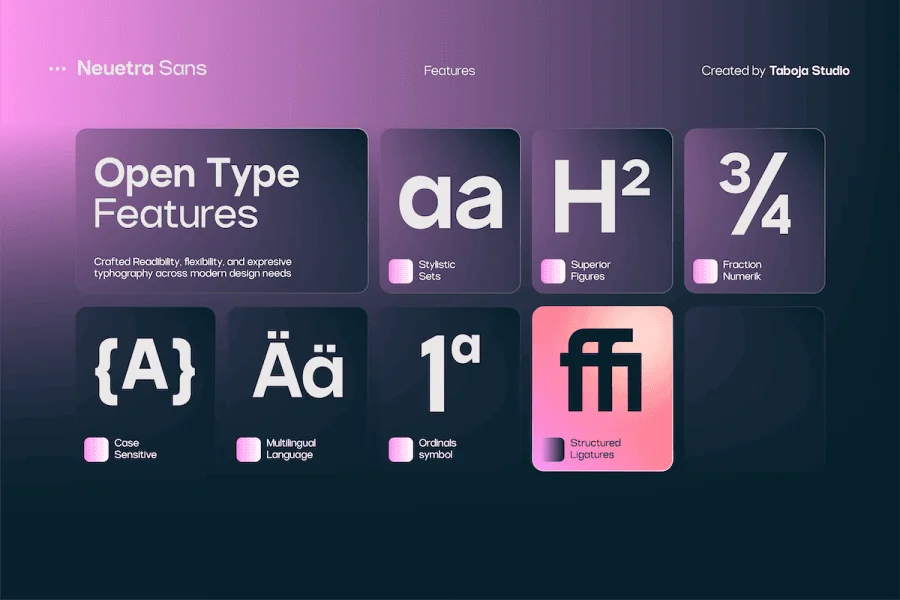 TBJ Neuetra Demo Font Family preview 6