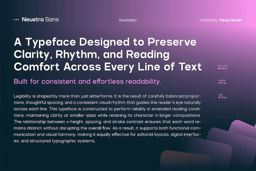 TBJ Neuetra Demo Font Family preview 8