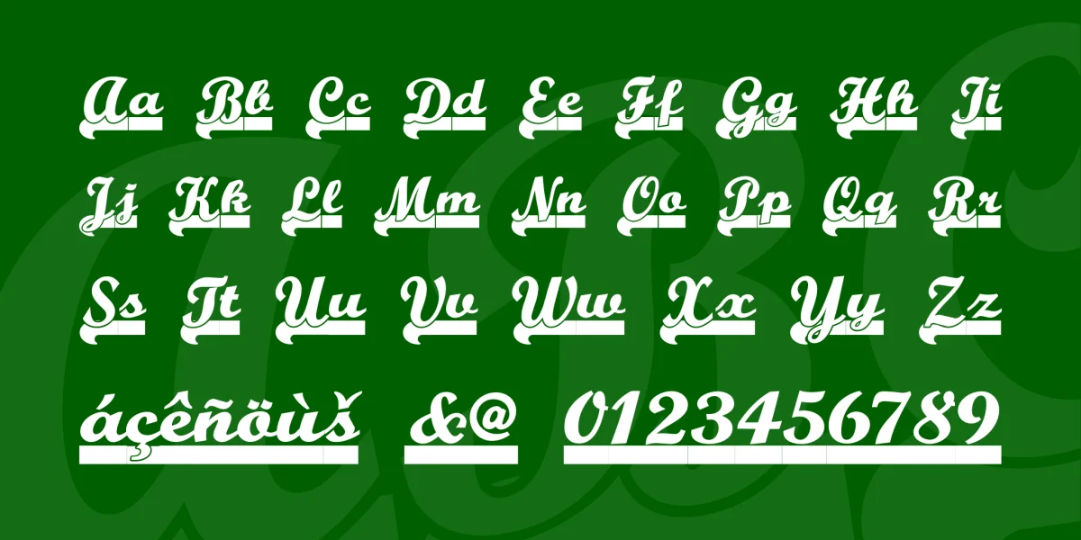 Team Spirit NF Font preview 2