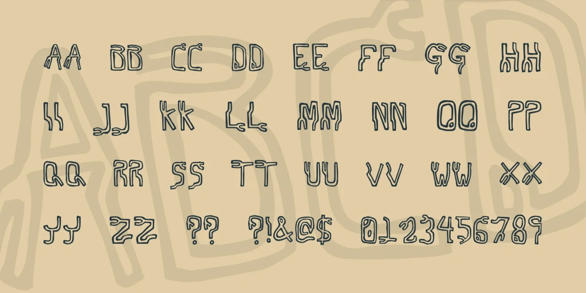 Technetium Font preview 2