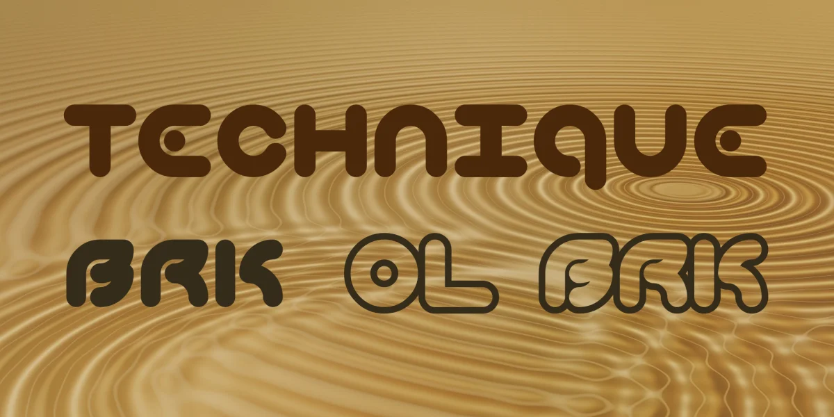 Technique Font Family