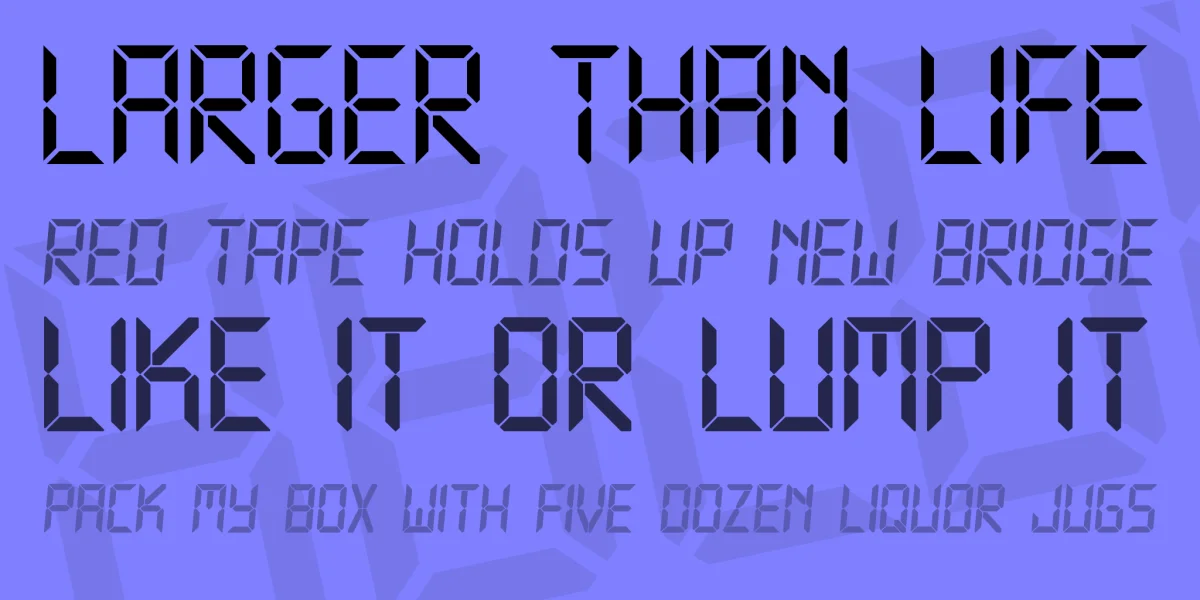 Technology Font Family preview 2