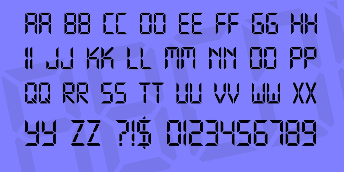Technology Font Family preview 4