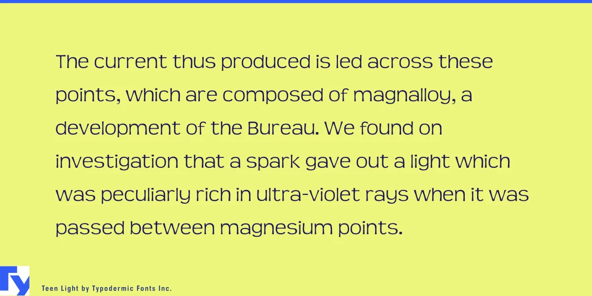 Teen Font Family preview 3