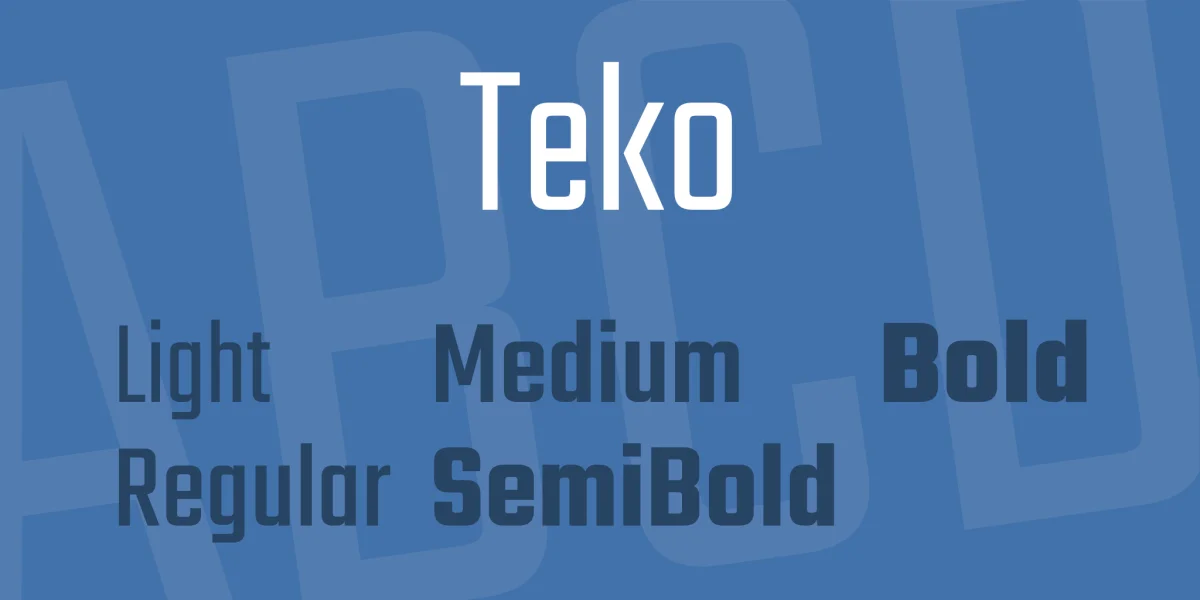 Teko Font Family