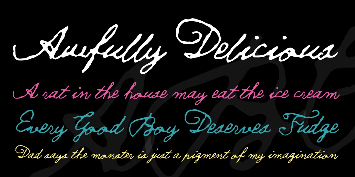 Tell us, Pangaia Font preview 3
