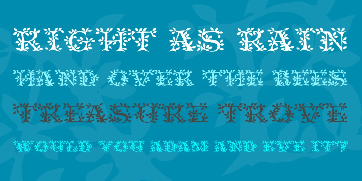 Tenderleaf Font preview 2