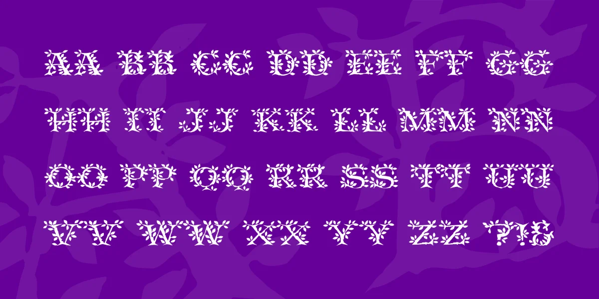 Tenderleaf Font preview 3