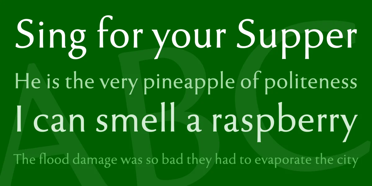 Tenderness Font preview 2