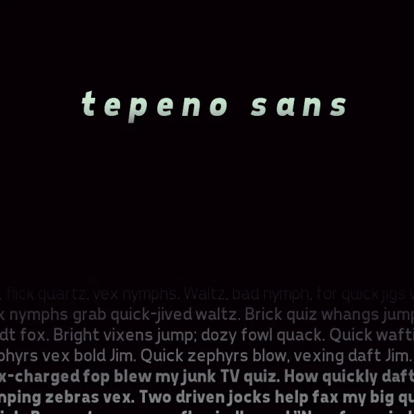 Tepeno Sans Font Family
