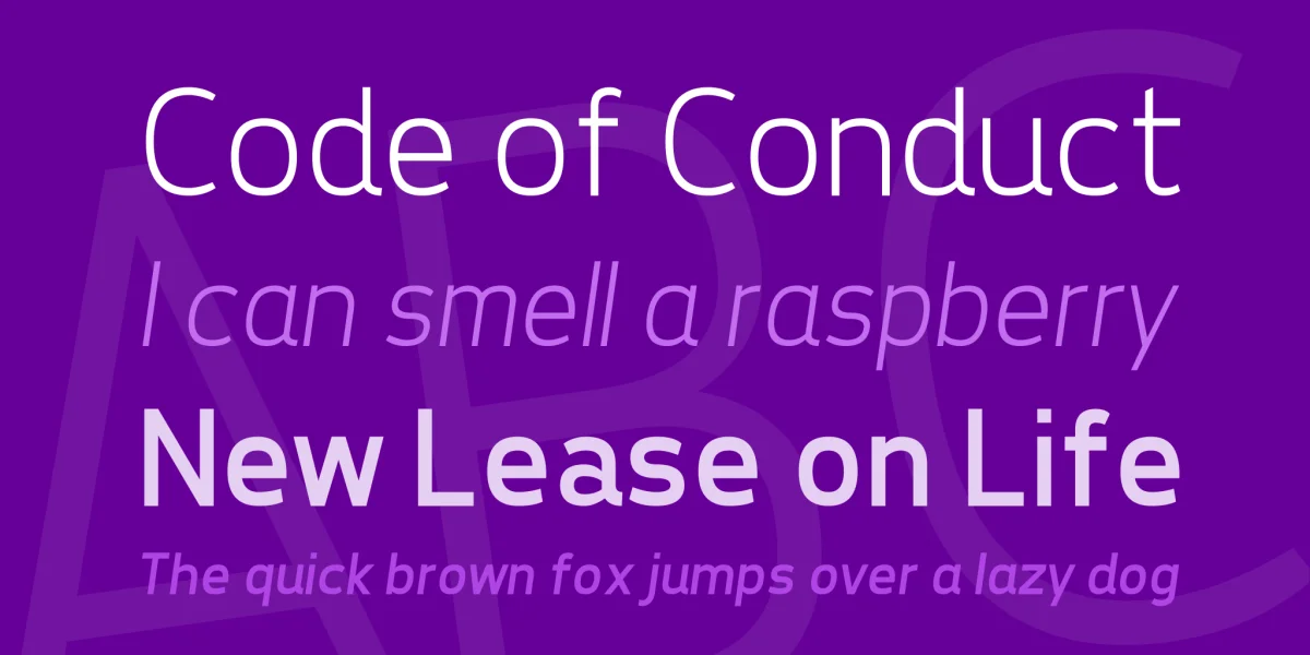 Tepeno Sans Font Family preview 3