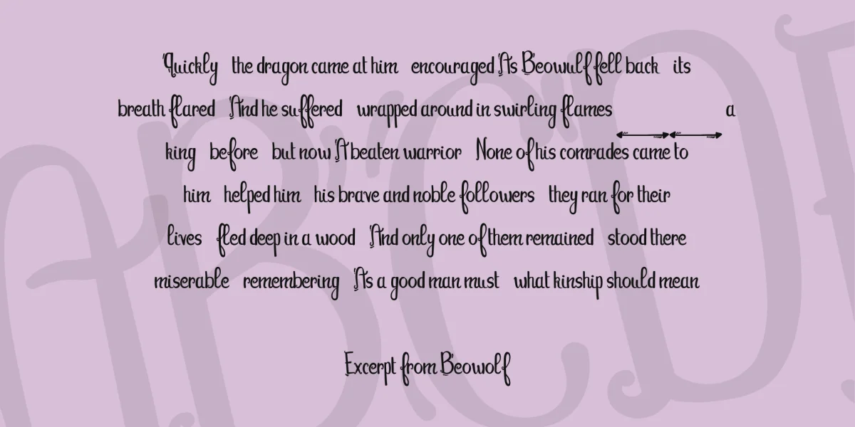 Tequila Sunset Font preview 3