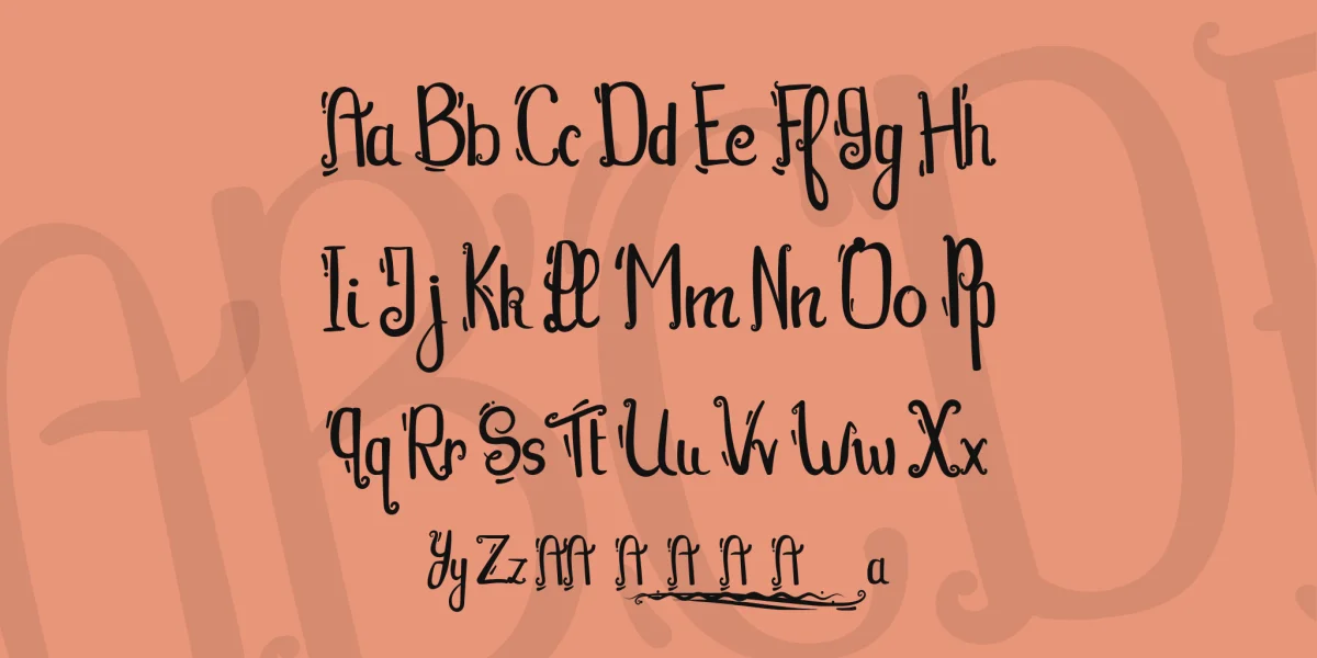 Tequila Sunset Font preview 4